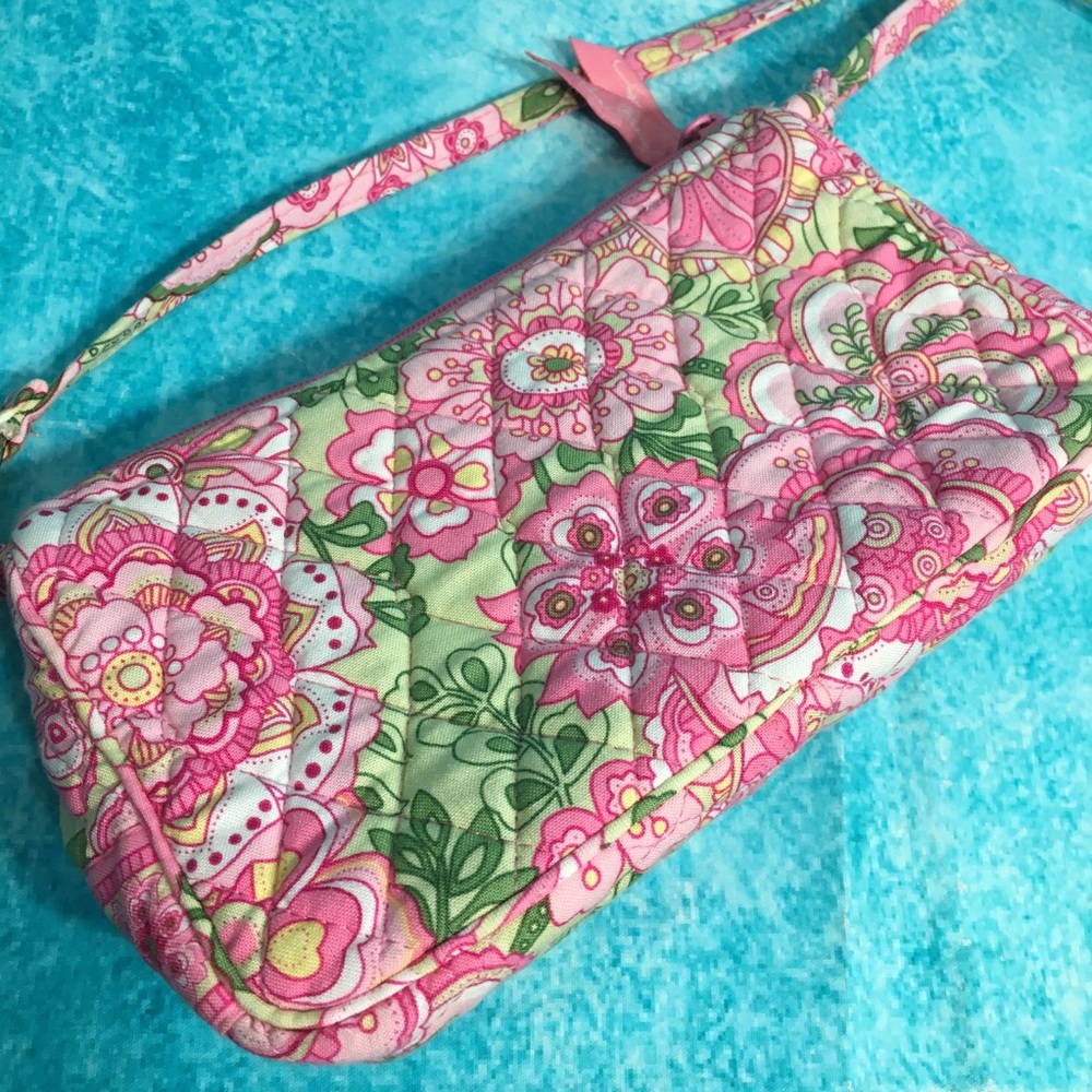 Vera Bradley Pink Paisley Crossbody Mini Bag - Picture 3 of 8